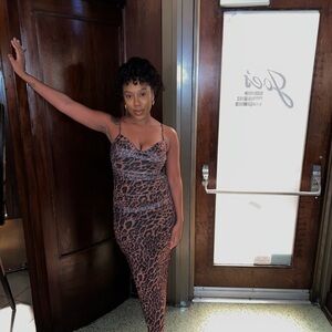 Chic Leopard Print Dress